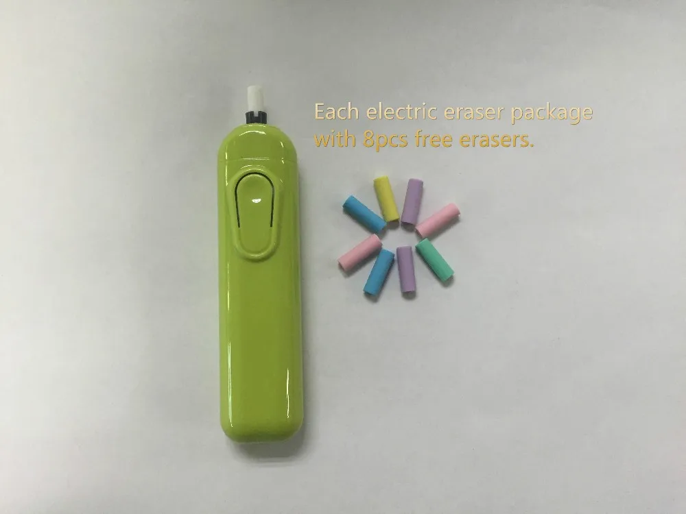 High quality Stationery easy to use Electric Eraser with refill erasers