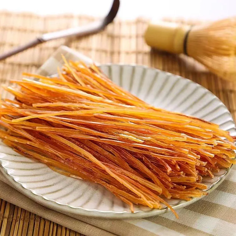 dried sliced squid wing with different taste popular health office seafood snacks