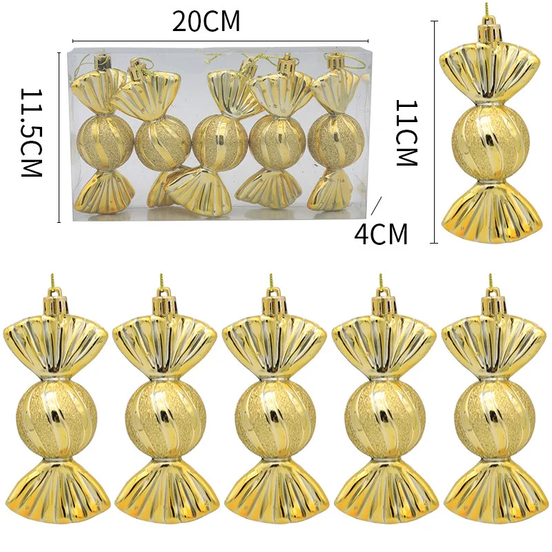 Home Use Plastic Christmas Balls Ornaments Glitter Multi Shapes Christmas Xmas Tree Ball