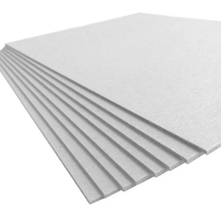 1.0-4.0mm thickness stiff grey chipboard 900gsm 1200gsm grey board kappa board