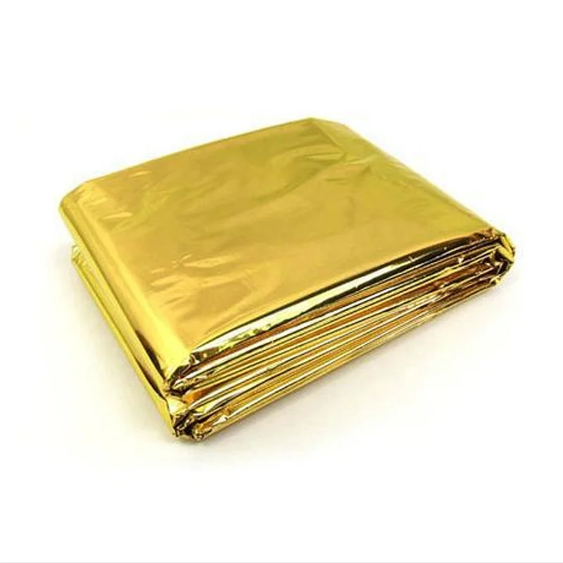 Manufacturer supplier two colors foil survival folding first aid emergency rescue blanket