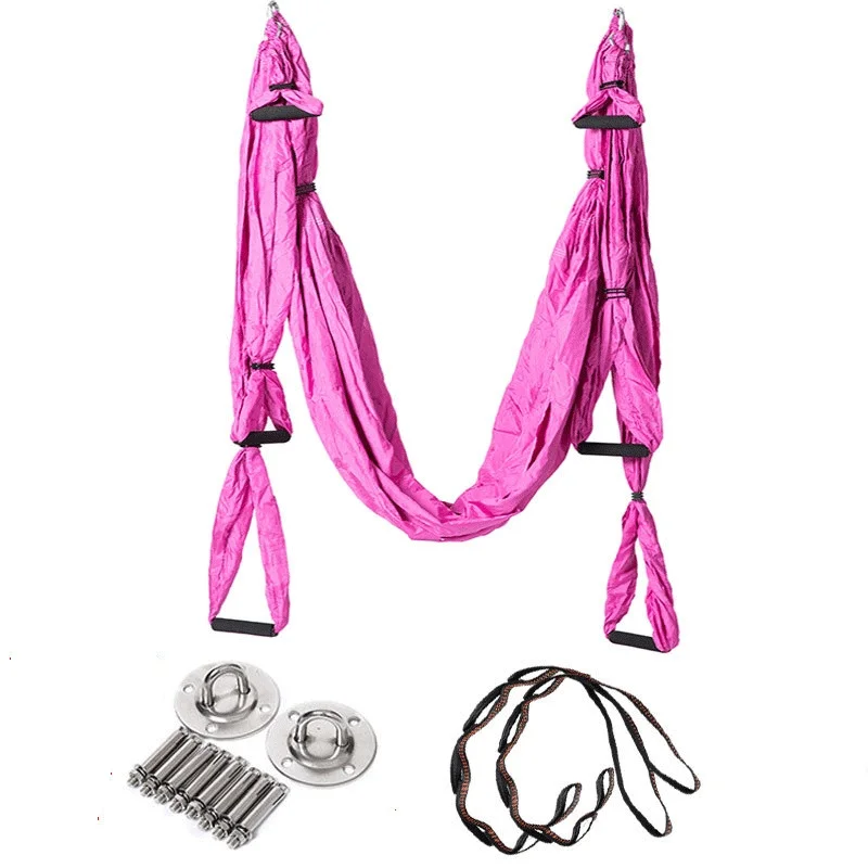 CustomA erial Yoga Swing Set Sling Strong Anti-Gravity Yoga Hammock Swing Frame Hanging Strap Rope for Yoga Exercise Equipment