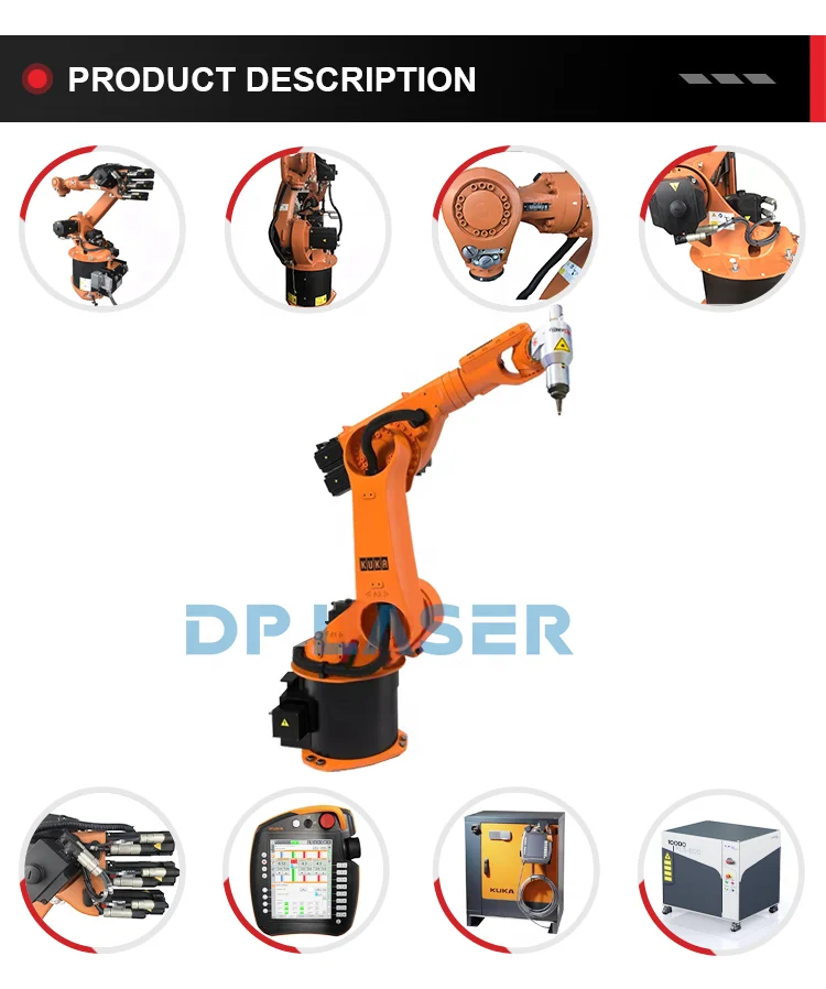 Industrial Laser Cutting Equipment Automatic 6 Axis Arm Laser Cutting Robot