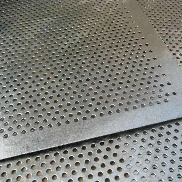 customized punched 1.2mm hole diameter stainless steel  304 sheet perforated SS plate 316L