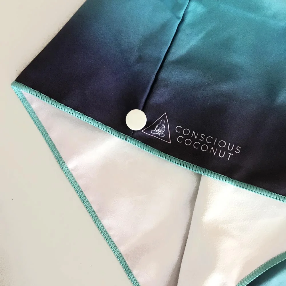 Популярная сжатая Экологически чистая быстросохнущая сушка для волос из микрофибры замшевый тюрбан салонное полотенце с карманной упаковкой