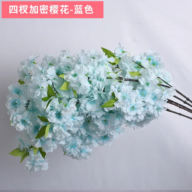 Wholesale Long Oriental Cherry White Pink Sakura Flower Silk Artificial Cherry Blossom Branches