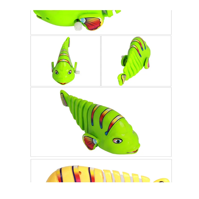 
YY0143 Clockwork Toy Fish Toy Import From China Colorful Fish Wind-up Clockwork Play set 
