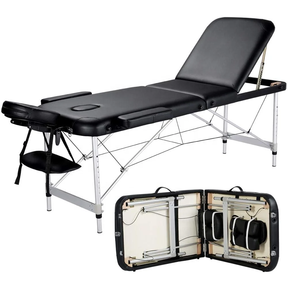 Portable Comfortable Aluminum Alloy Beauty Bed Massage Bed Portable Massage Table