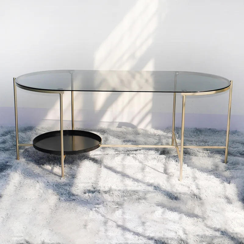 Coffee Table Set  Living Room Furniture Nordic Mirror Gold Luxury  Modern Glass Coffee Tables