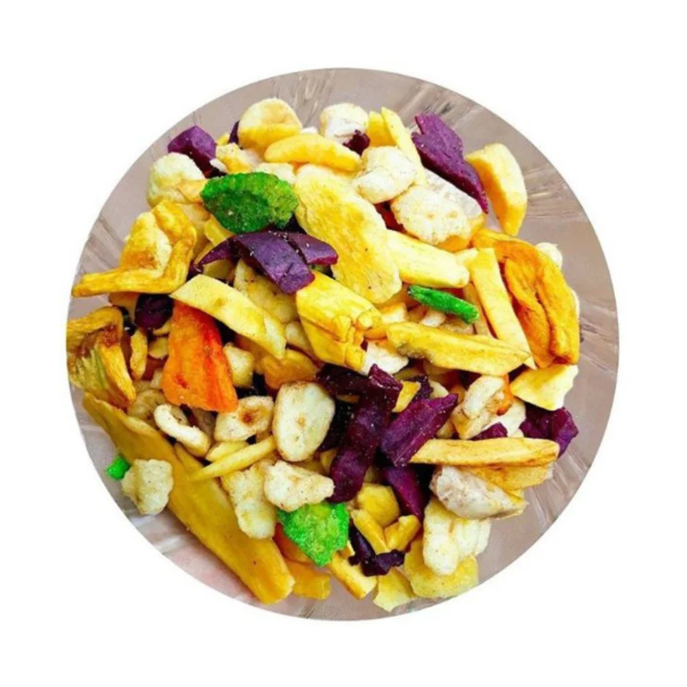 Customized Service High Quality Healthy Food 12 Kinds of Fruits & Vegetables Mixed Cripsy Snacks Top Product in Vietnam