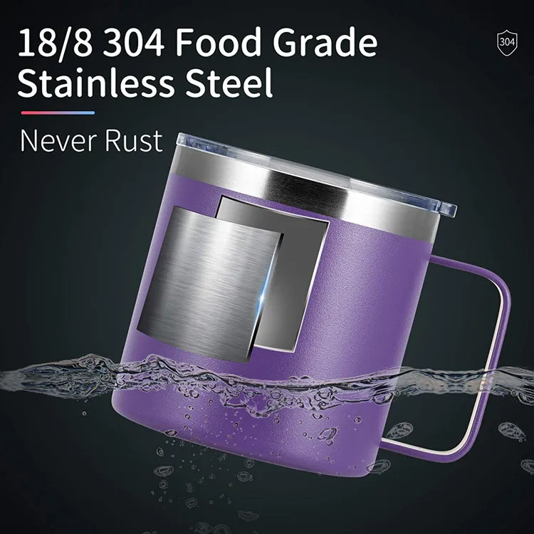 Double Wall Stainless Steel Insulated Coffee Tumbler Mug with Handle Thermos King Travel Mug Coffee Mug Thermos
