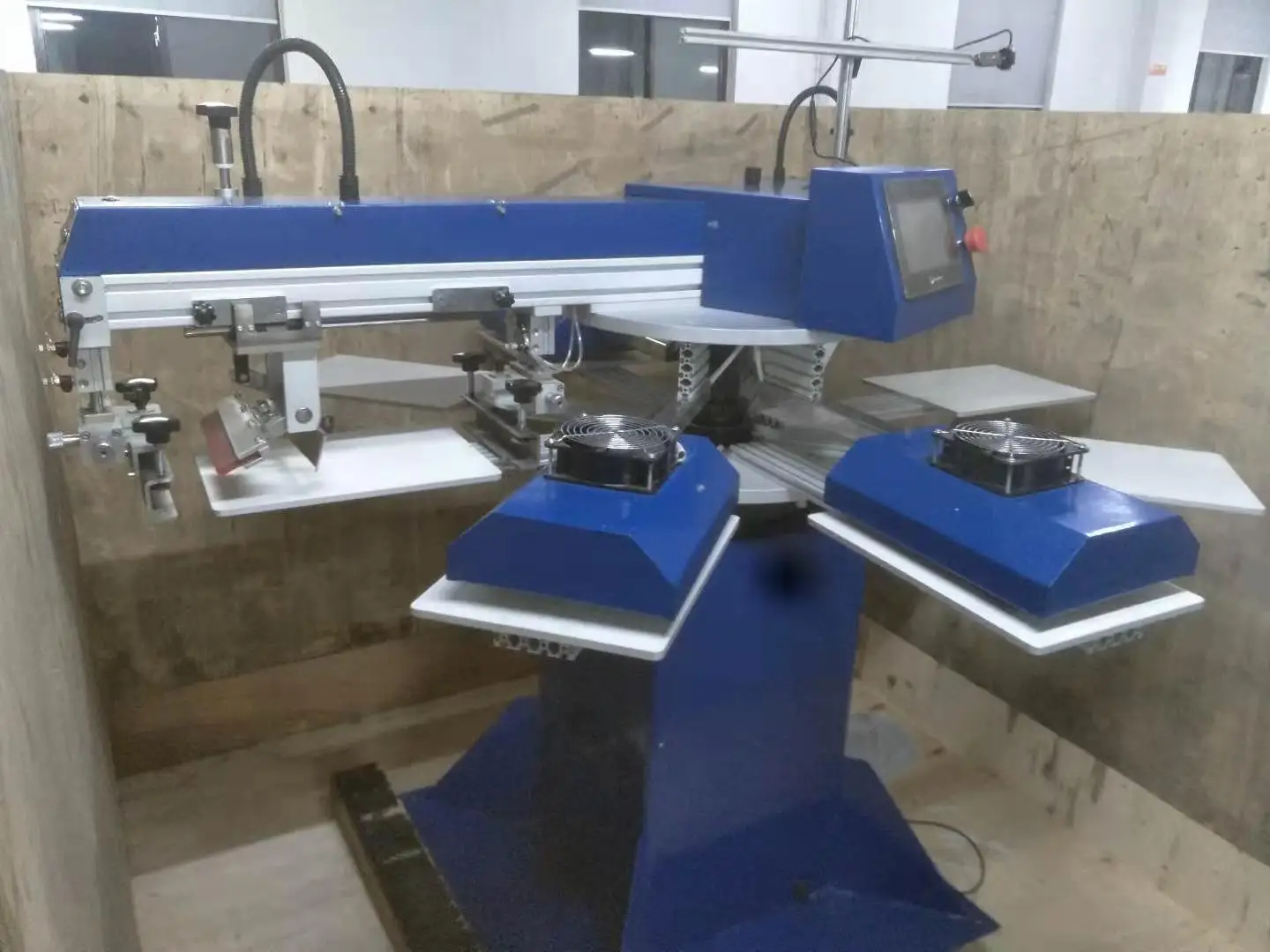 automatic silk flat screen printing machine for t shirt