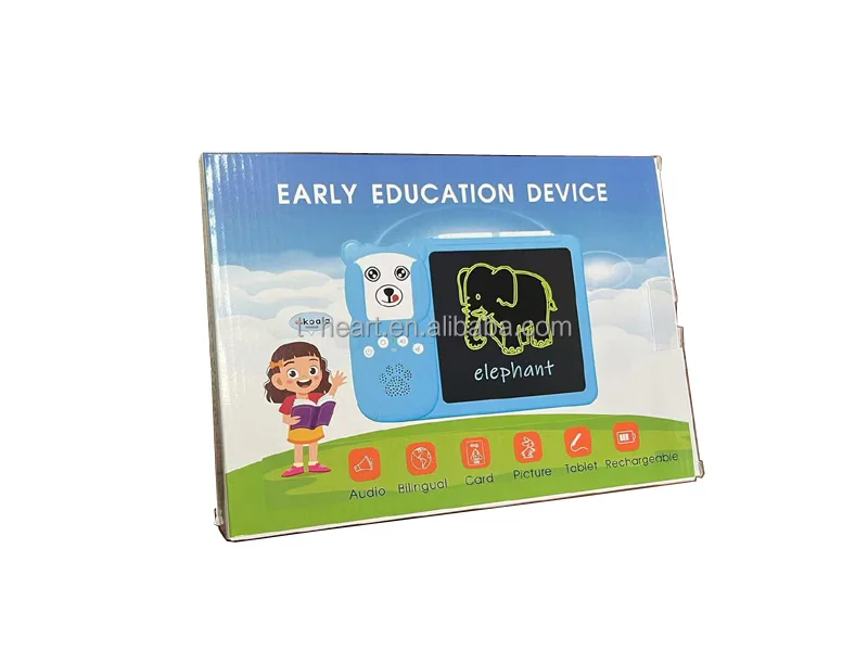 educational toys talking flash cards learning machines with icd drawing tablet Arabic English Spanish French German Bulgarian