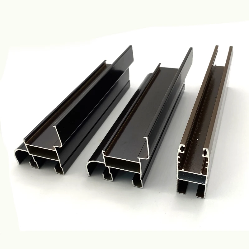 ROYEN Custom Aluminum Sublimation Blanks Extrusion Frame Profiles For Ral Black and White Color For Window and Door