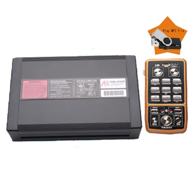 220DB Vehicles Siren 400W Car Accessores 12V Federal Signal Sirena Emergency Sound Auto Fire Engines MP3 Siren