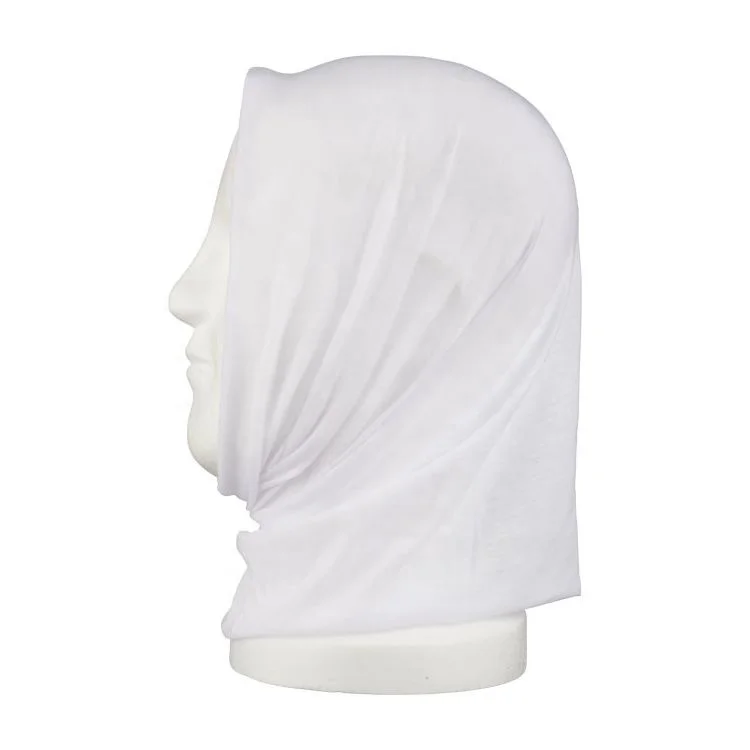 100% polyester blank white bandana
