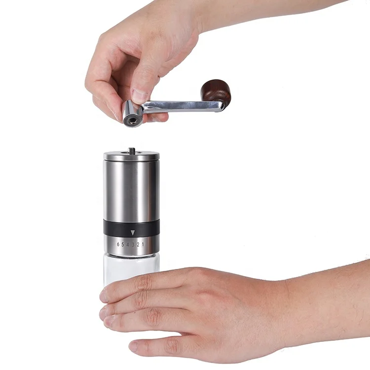 Powerful Ceramic Burr Triangular Prism Shaped Household Espresso Mill Professional Coffee Bean Grinder For Sale