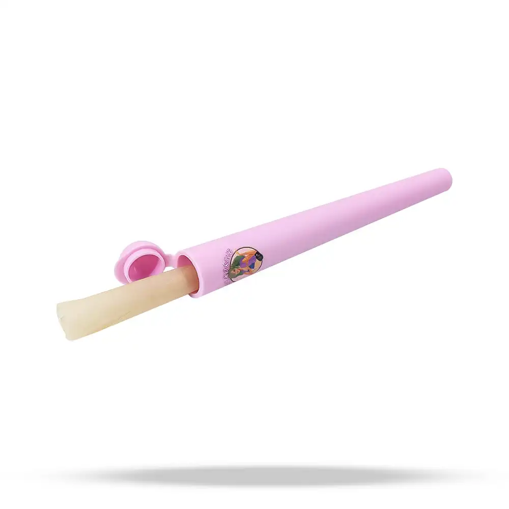 LADY HORNET King Size Cone 118mm Pink Plastic Tube Air tight SmellProof Pre Storage Container Roll Tube