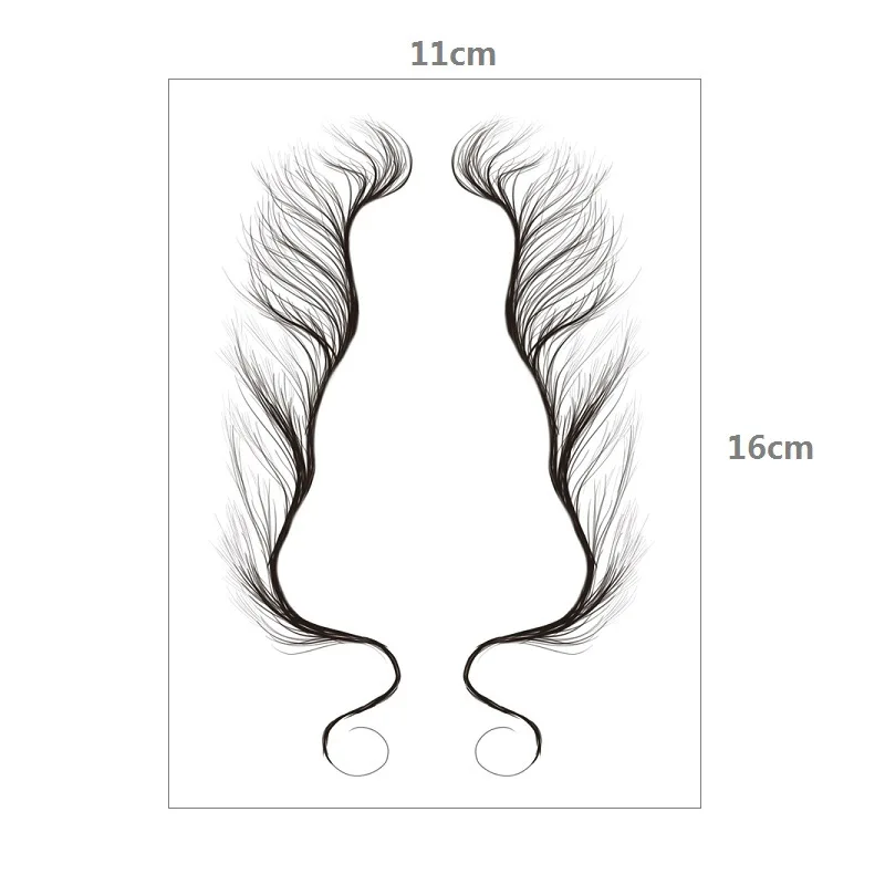 bang cross-border online celebrity hairline Tattoo paste Tattoo with bangs