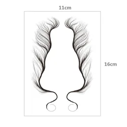 bang cross-border online celebrity hairline Tattoo paste Tattoo with bangs