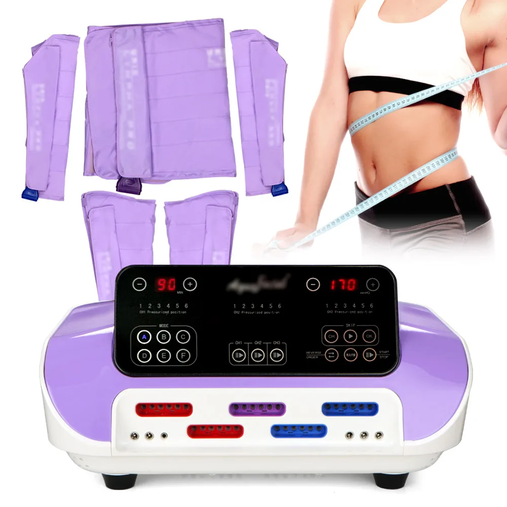 Pressotherapy Air Pressure Suit Body Slimming Weight Loss Sauna Blankets Lymph Drainage Machine