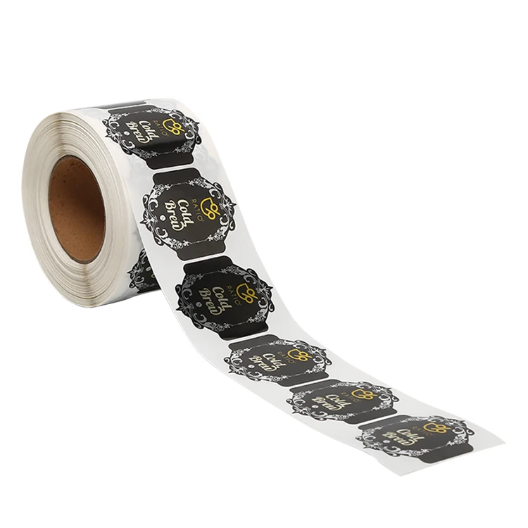 High Quality product label sticker custom pattern printing packaging sticker wine label