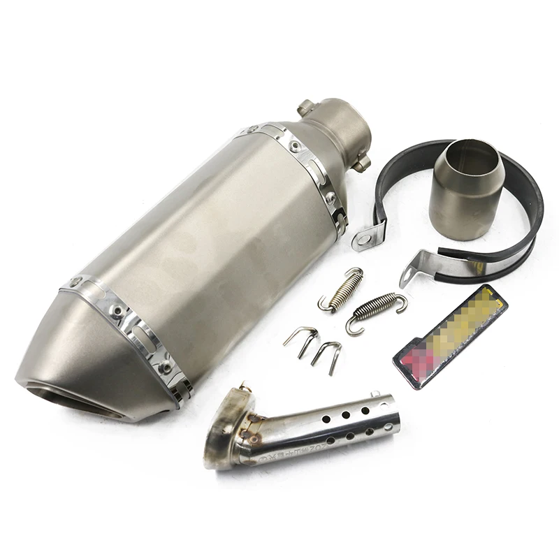 motorcycle escape akrapovic exhaust muffler tip Universal dirt bike exosto pipe ATV for bmw f800gs ktm450 yamaha xmax250 tmax250