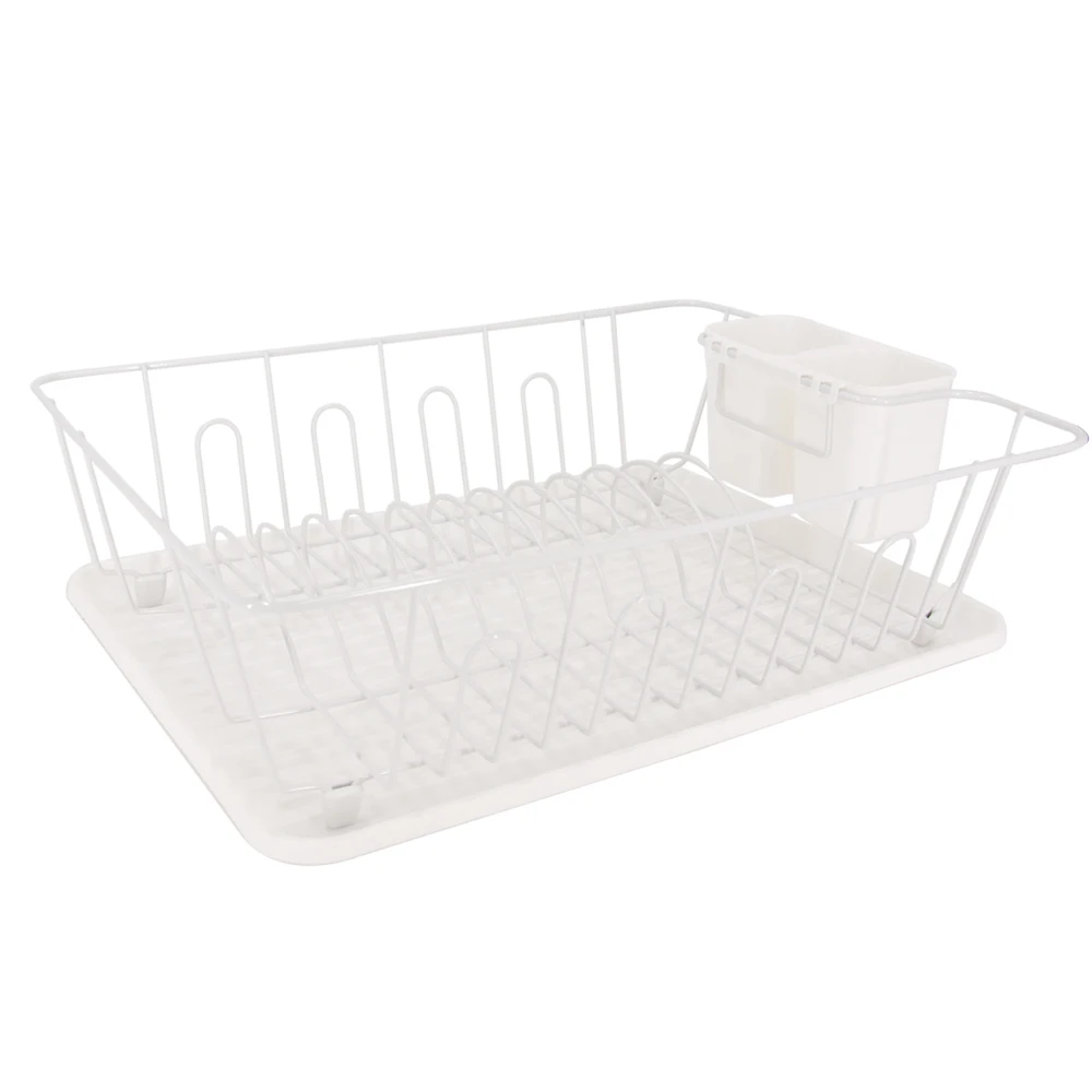 new design kitchen powder spraying silicone draining  dish rack drying