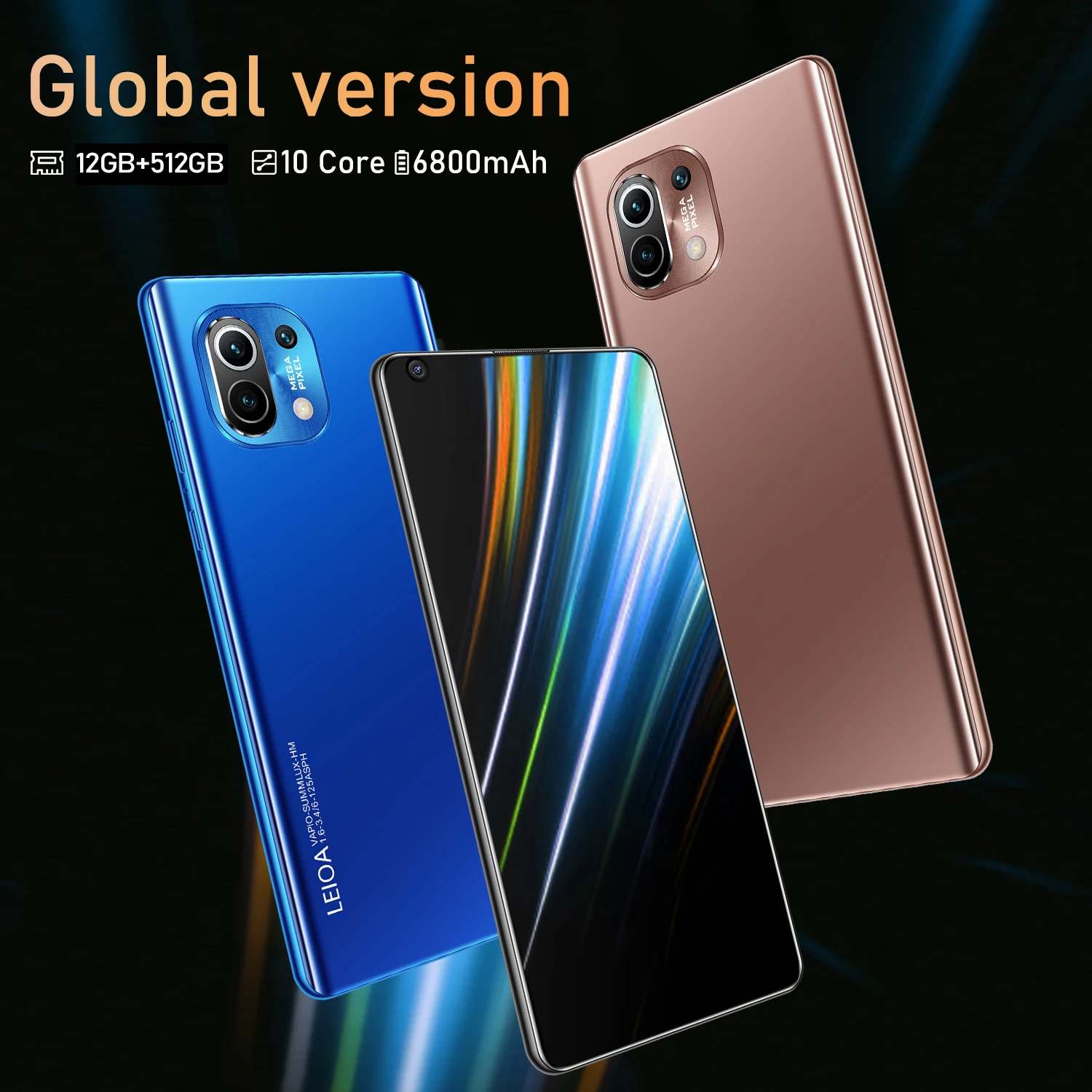 2022 Note M11 Pro Новый 7 3 дюймов смартфон разблокированный Android 10 Мобильный Оригинальный сотовый телефон