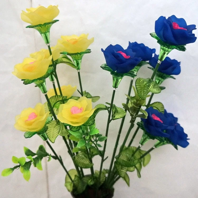 500g/bag Jewelry accessories 25mm mixed colors lucite flower matte acrylic  rose petals shape beads