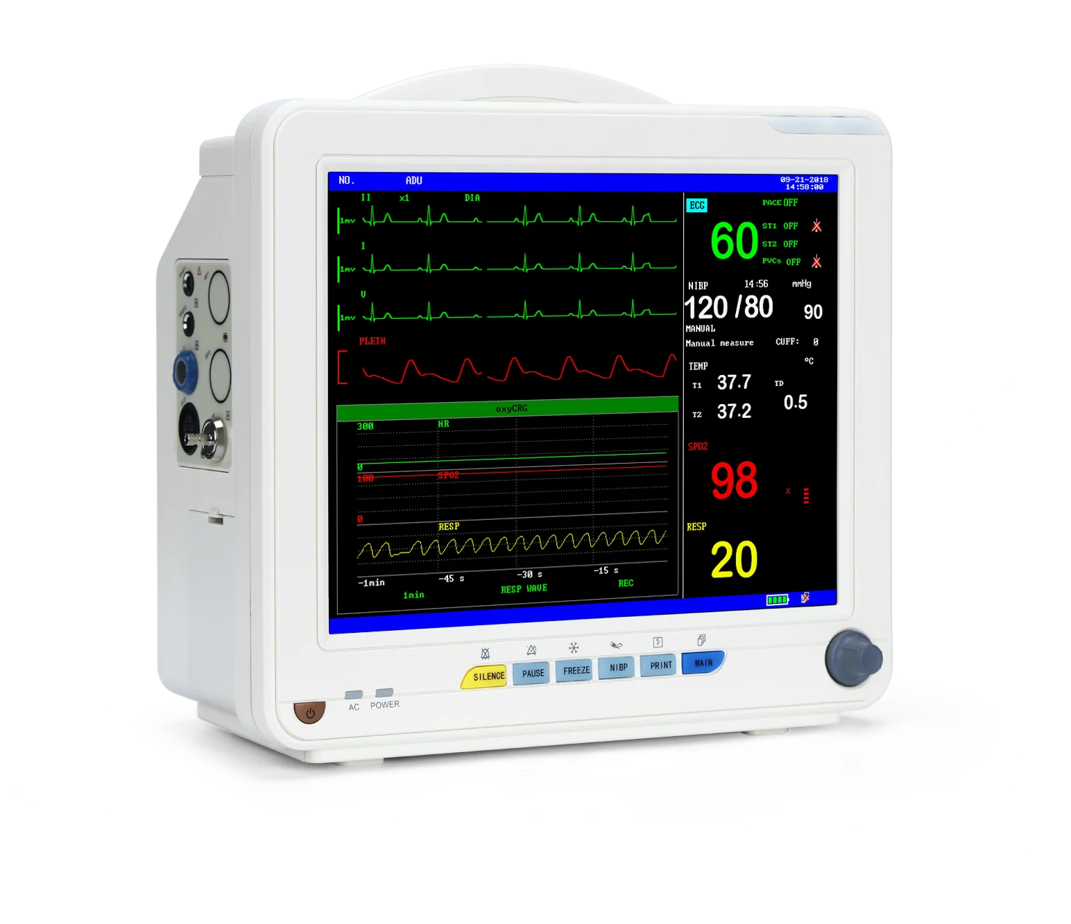 IOS Android compatible with SJNX 12-lead ECG blood glucose test oxygen pressure