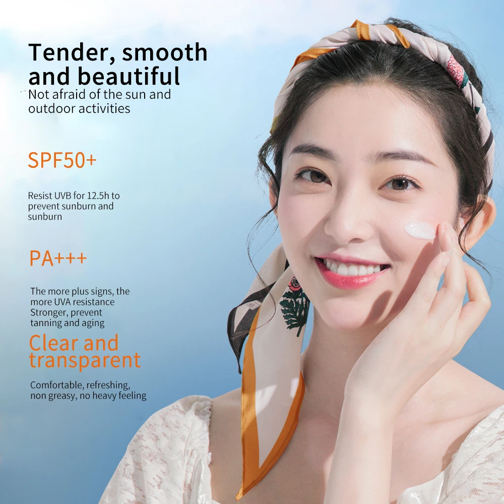 CAHNSAI OEM Rorec частная марка SPF50 + PA +++ 40 г Солнцезащитный увлажняющий изоляционный крем для кожи макияжа солнцезащитный