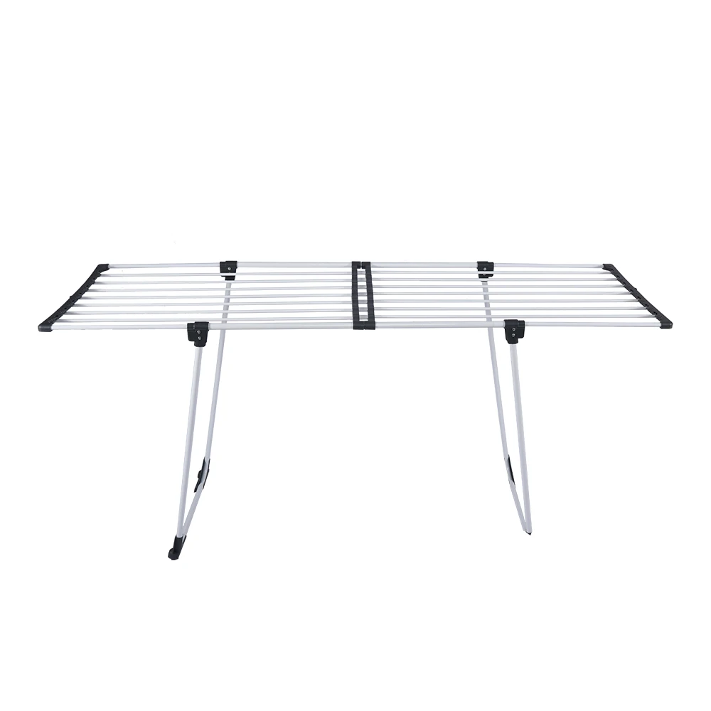 Indoor Outdoor Laundry Rack Foldable Cloth Dryer Clothing Drying Retractable Clothes Dryer Rack for Laundry Metal Iron Single BJ