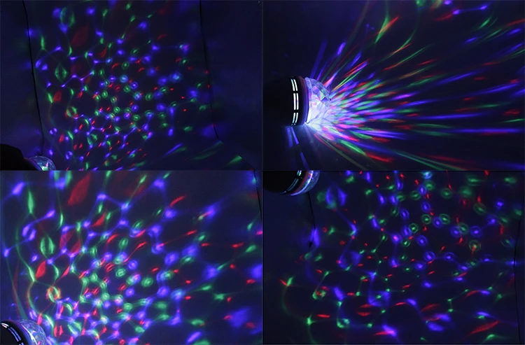 3W high quality RGB rotating color crystal magic ball DJ mini disco stage light for party bar