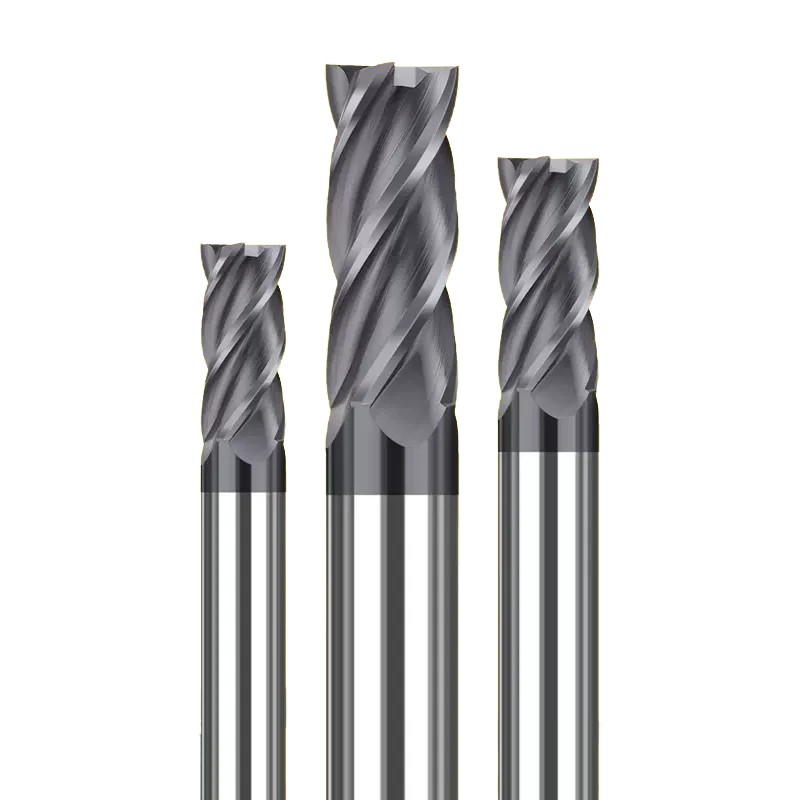 JR Inch Size CNC end mill 1/8 3/16 1/4 5/16 3/8 1/2 60 degree coated carbide milling cutter for steel