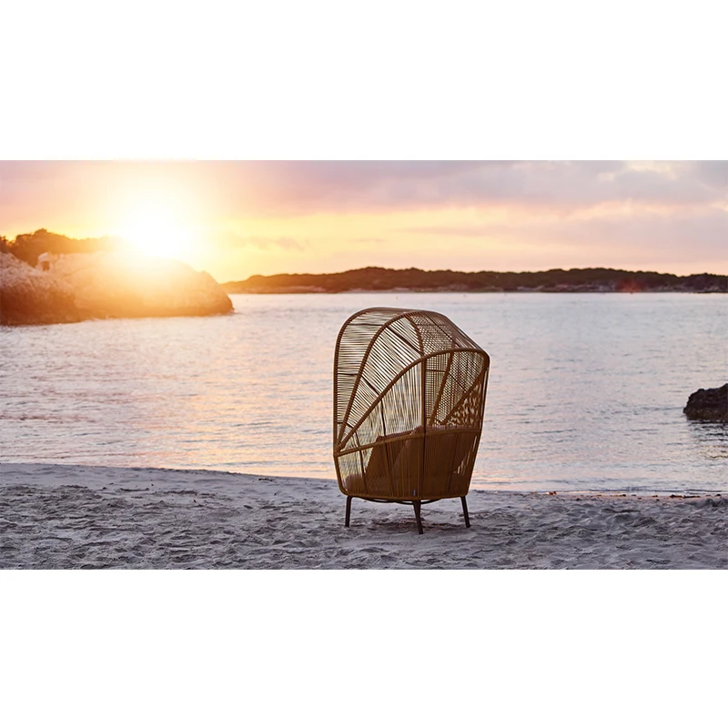 Rope style garden furniture cocoon chair outdoor lounge chair rope patio furniture