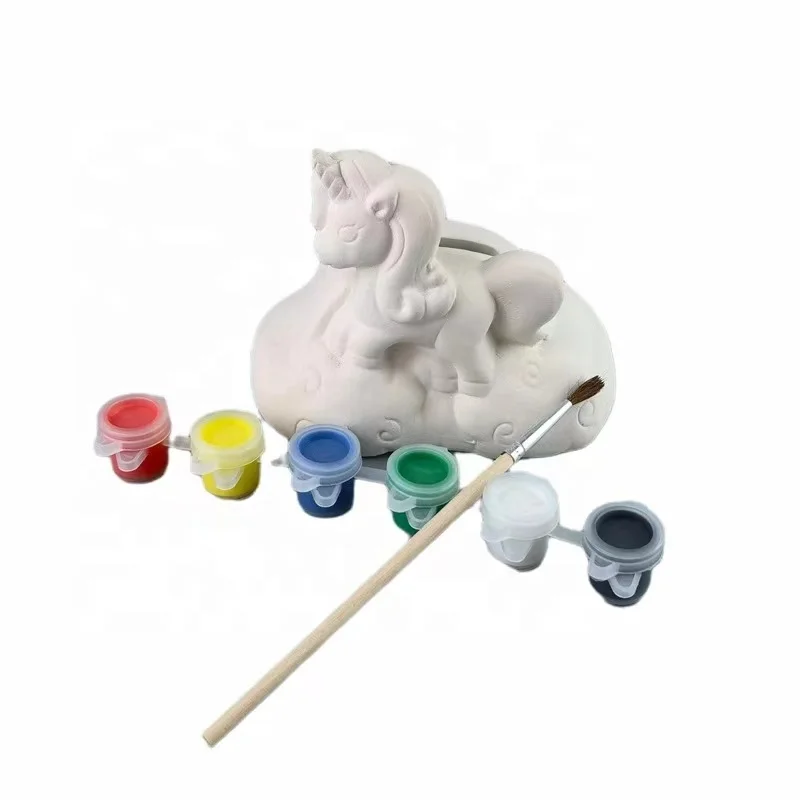 Paint Your Own Unicorn ceramic painting kit craft supplies