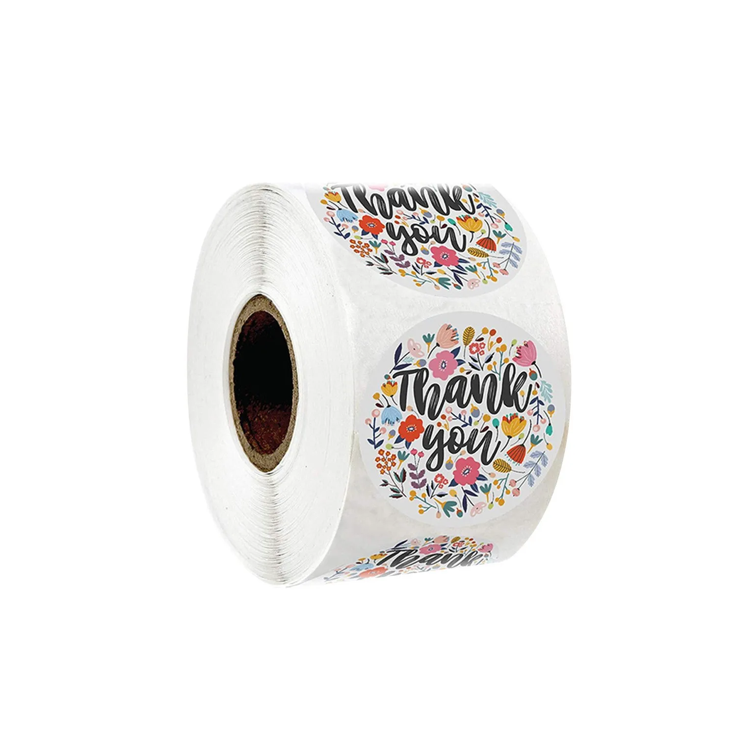 Custom logo Adhesive Label Sticker  Roll Custom gift packaging stickers smile face sticker