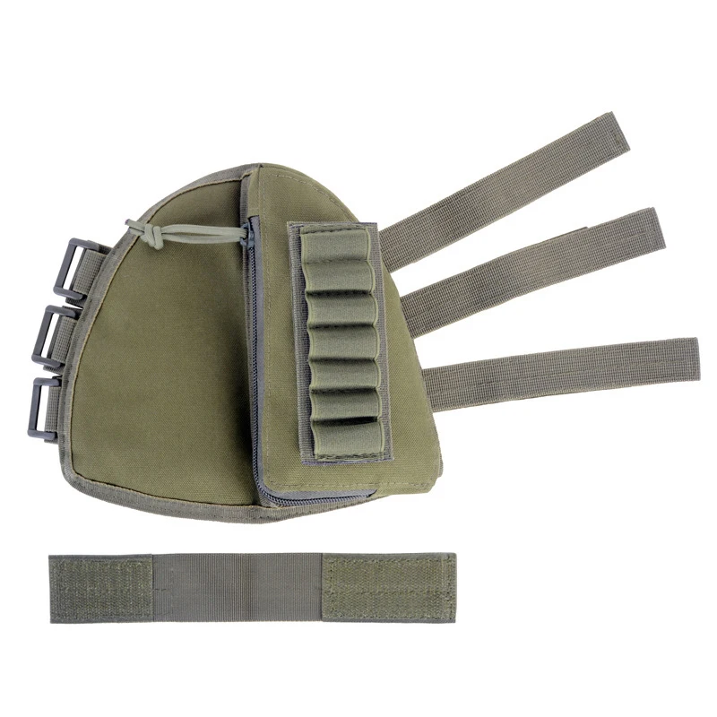 
For Hunting Shooting Cheek Rest Pad Ammo case Shell Cartridges Holder Pouch Adjustable Tactical Military Rifle Buttstock 