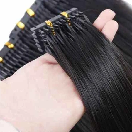 Factory Wholesale 100% Brazilian Cuticle Aligned Human Hair Natural Black Silky Straight 1st and 2nd 6D Hair Extension For Salon