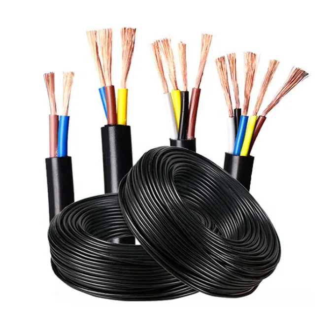 2/3/4/5 Cores Fire Resistant RVV PVC Flexible Electrical Wires Cable Copper Cable 300/500V Control Cable
