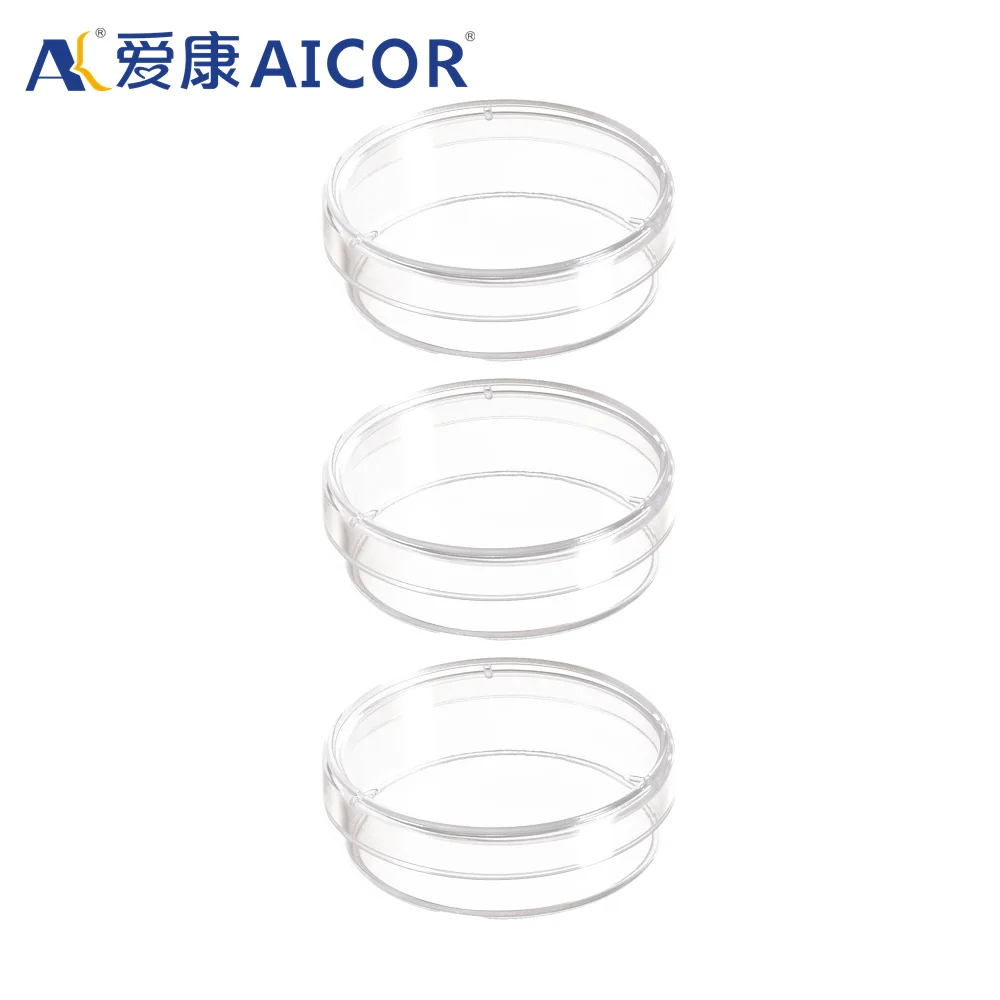 Wholesale Transparent Disposable 3.5Cm Round Sterile Plastic Bacterial Culture Plates For Laboratory