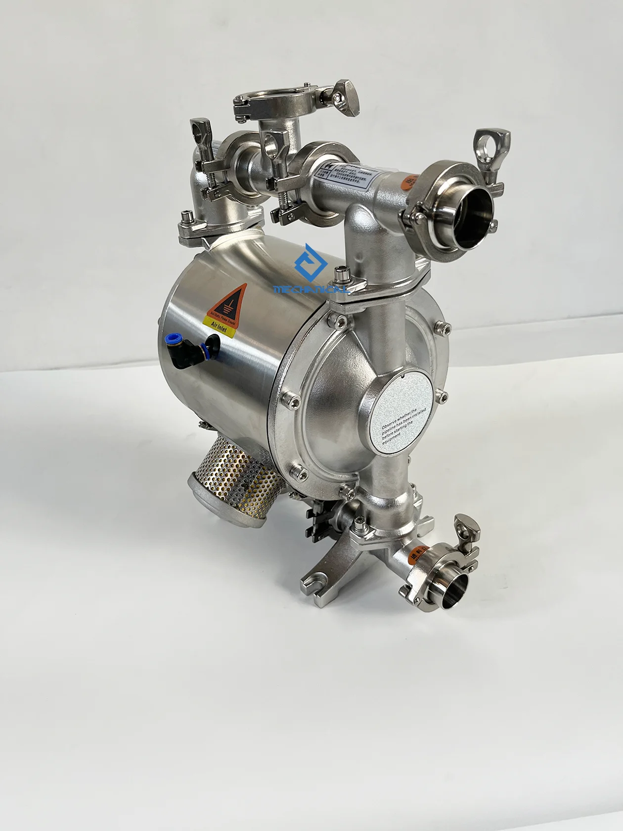 Hot sales Stainless steel hygiene grade Liquid paste air operated pneumatic diaphragm pump