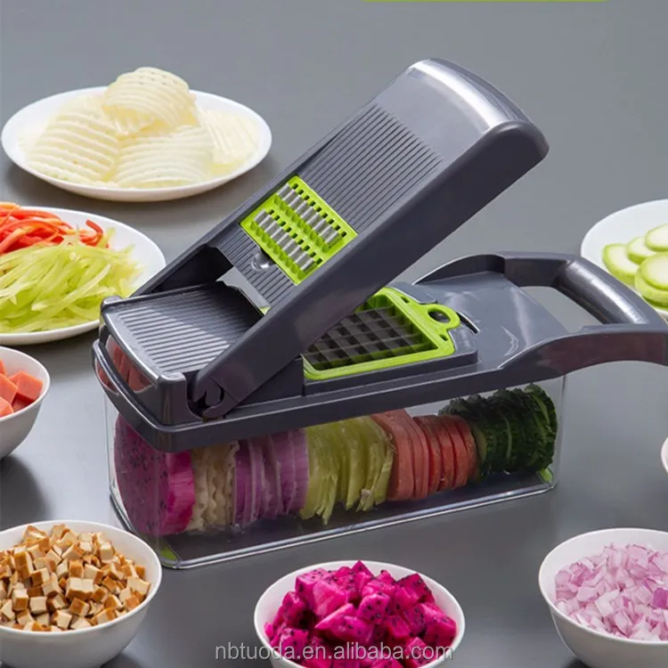Multi functional Kitchen Accessories Mandoline Slicer Dicer Onion Veggie all-in-1 fast manual 12 in 1 vegetable chopper