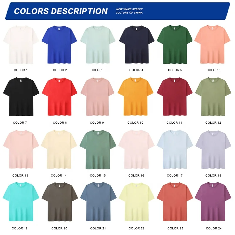 High Quality Heavy Weight Plain Oversized Tshirt Printing Embroidery Custom Blank 100% Cotton Men T Shirt