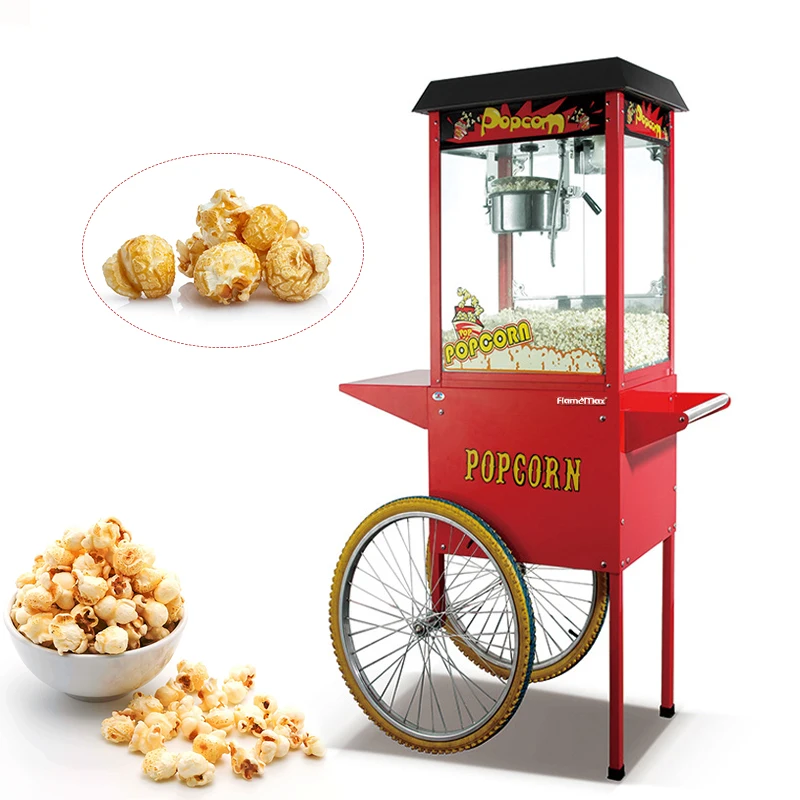 wholesale high quality popcorn maker machine cotton candy and popcorn machine coin operated popcorn vending machine