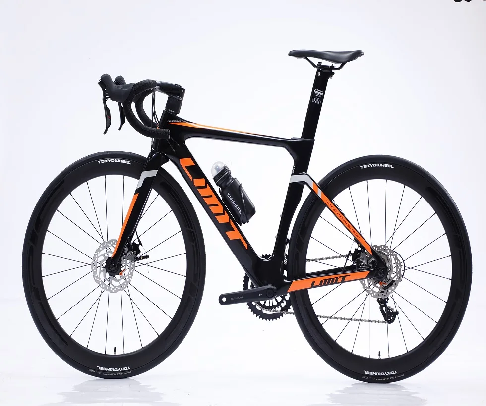 LIMIT Factory Hot Sale Carbon Fiber Frame Road Bike Full Carbon Fibre Fork Bicycle fibre Rim 22 speed 700C Complete Racing Bikes