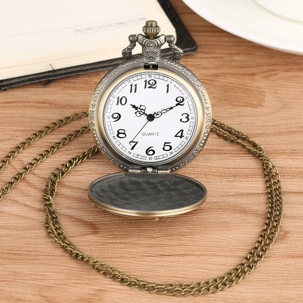Vintage Necklace 3D Motorbike Quartz Pocket Watch Bronze Skull Silver Vintage Necklace Chain Pendant Motorcycle pocket watches