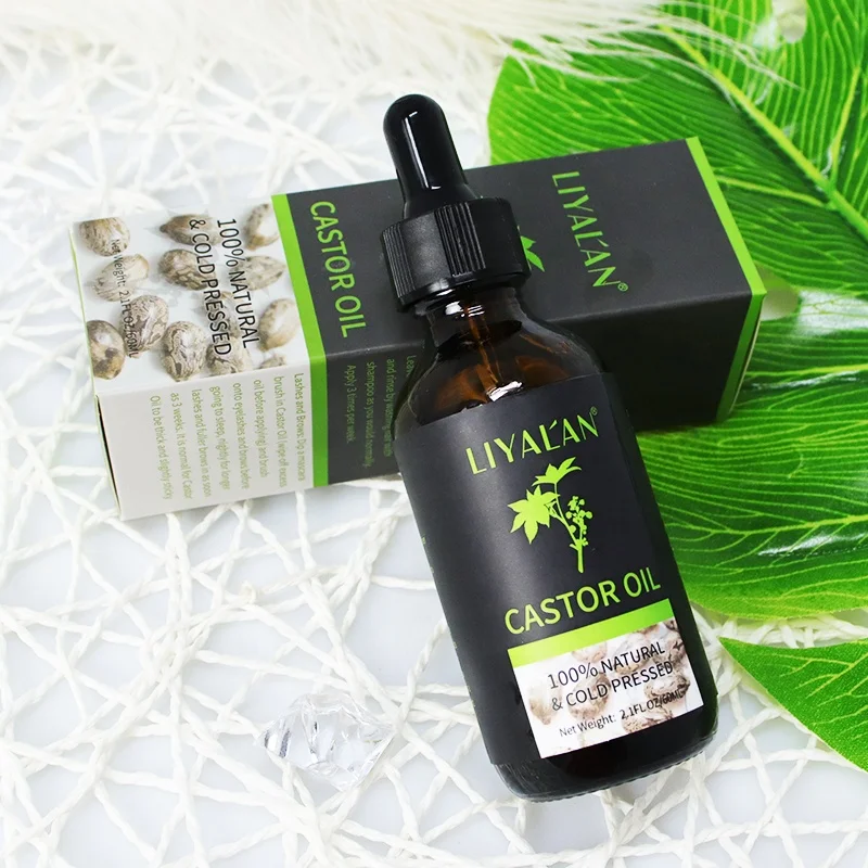 OEM/ODM Pure Organic Natural Cold Pressed Jamaican Essential Oil Eyebrows Eyelashes Black Castor Oil For Hair Growth
