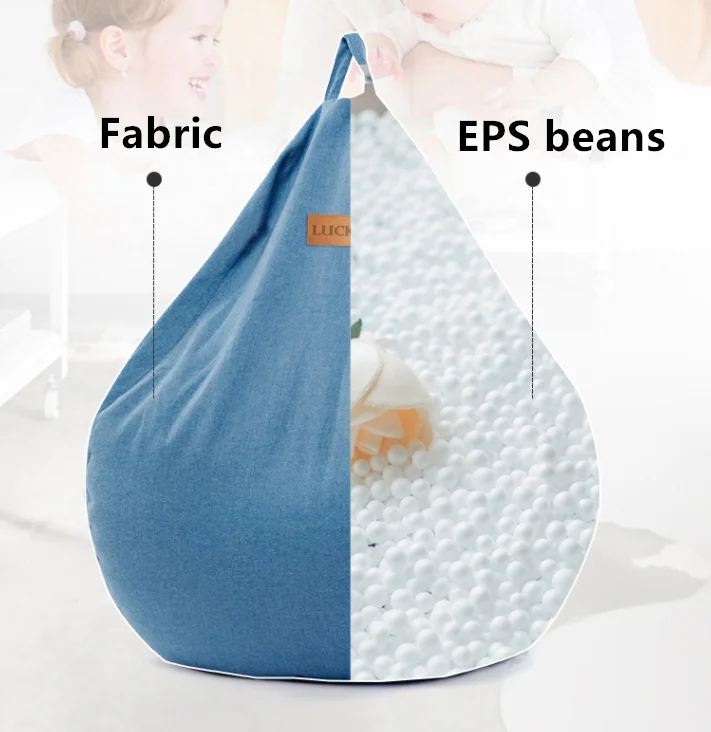 Wholesale Adult Seat Pouf Beanbags Filling For Relaxing Watching Big Bean Bag Chair Sofa Indoor Beanbag